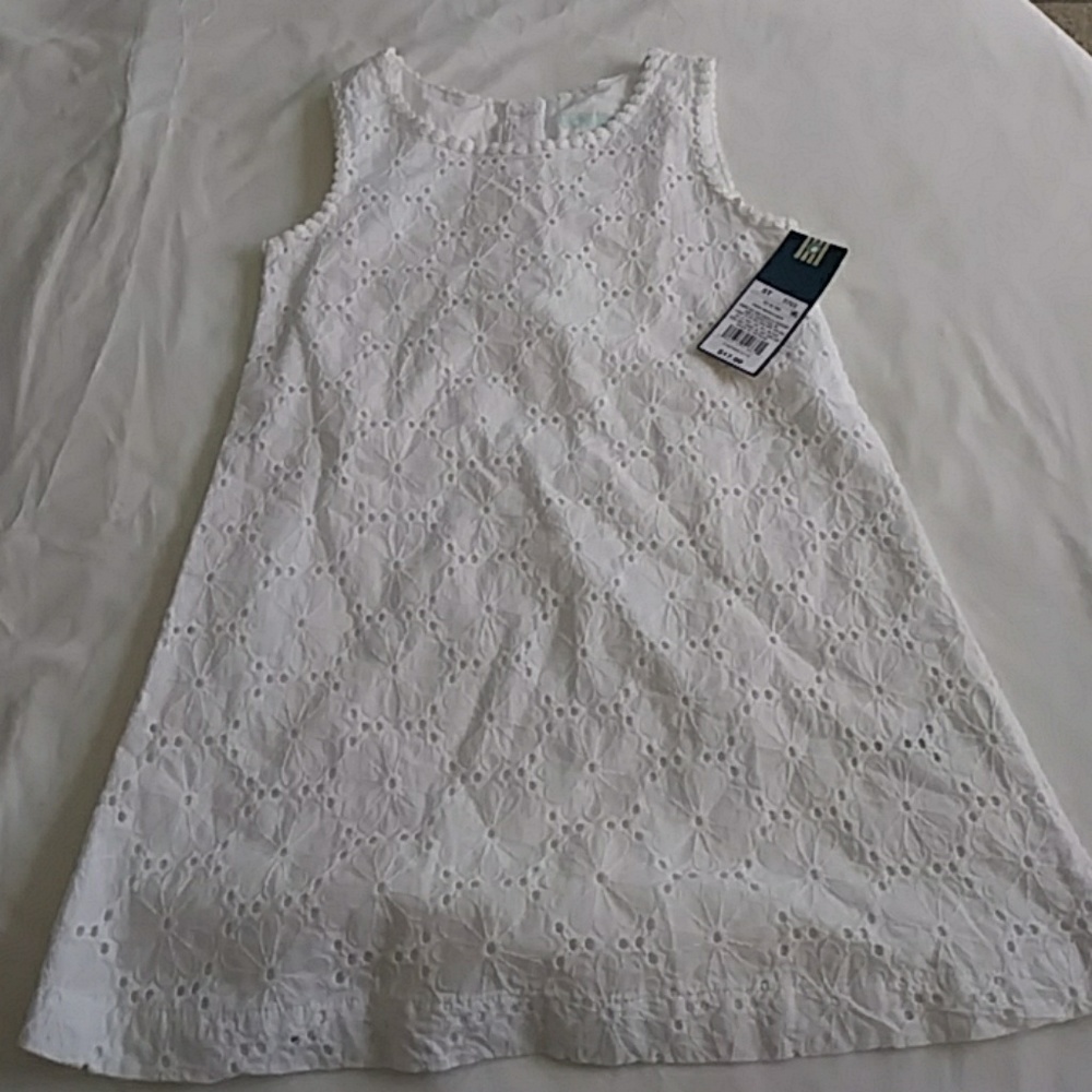 White eyelet dress size 5T